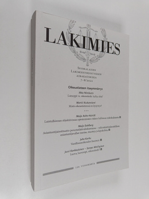 Lakimies 7-8/2022 : Suomalaisen lakimiesyhdistyksen aikak...