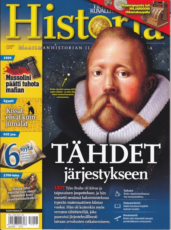 Tieteen Kuvalehti HISTORIA 13/2017 Tyko Brahe