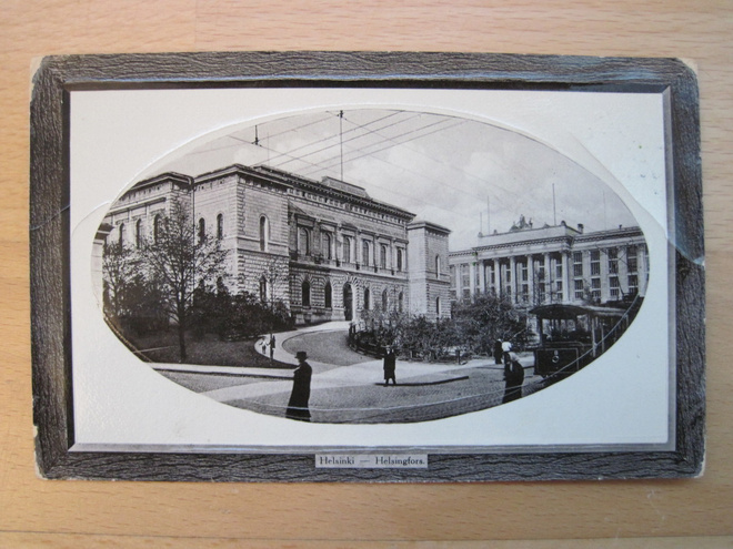 VANHA Postikortti Helsinki Raitiovaunu 1914