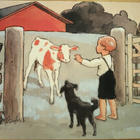 kortti ** Koivu Rudolf Lapsi ja eläinystävä - erilaisia - pikkukuva 3