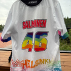 Puna-Mustat game worn Pride pelipaita #46 Eemil Salminen - pikkukuva 1