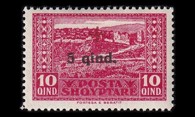 Albania 97 * Punainen Risti 10 + 5 Q (1924)