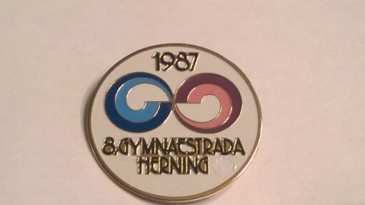 Voimistelumerkki 8. Gymnaestrada Herning 1987