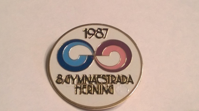 Voimistelumerkki 8. Gymnaestrada Herning 1987