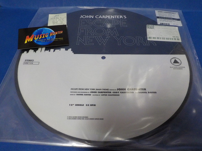 JOHN CARPENTER - HALLOWEEN / ESCAPE FROM NEW YORK 12''