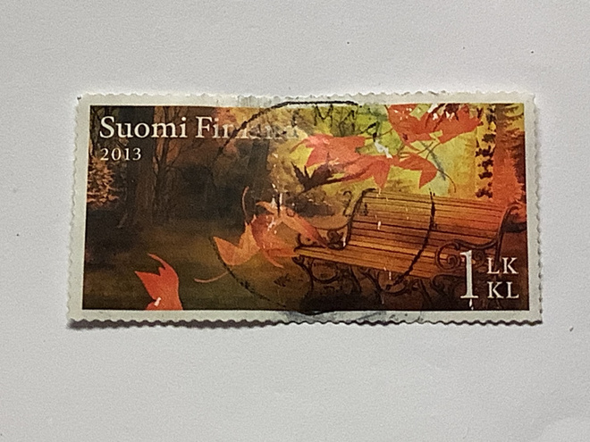 2242/ 2013 Syksyn merkit 5/5 o leimattu loisto