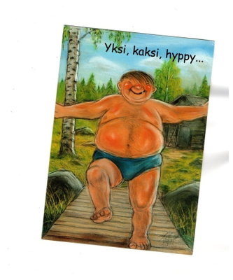 "YKSI, KAKSI, HYPPY..!" -KORTTI / T.Peltoniemi (Hörölä)