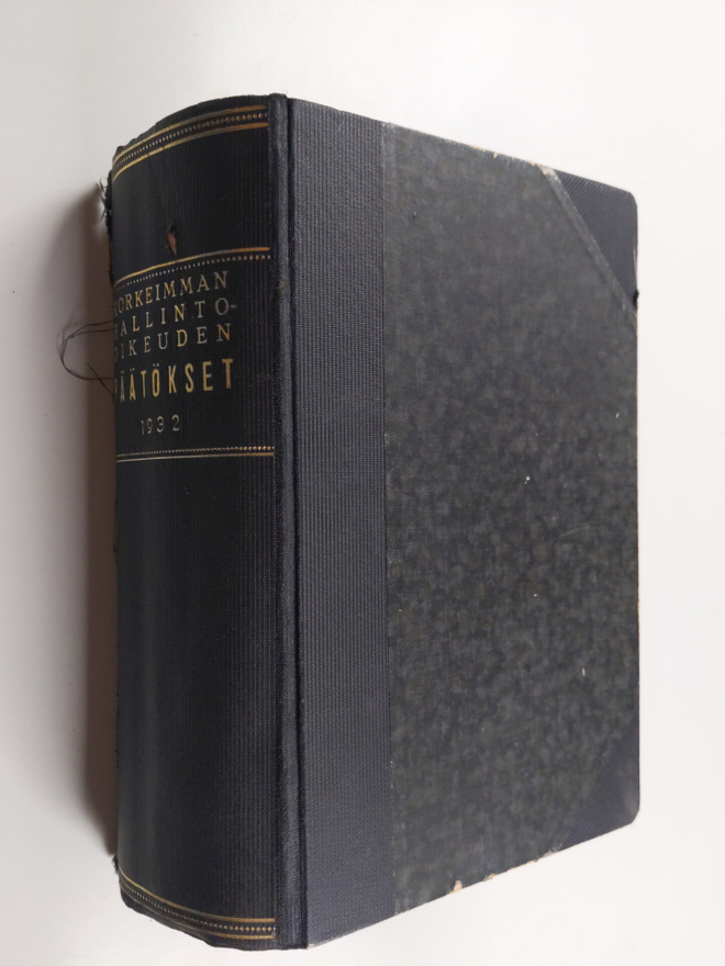 Korkeimman hallinto-oikeuden päätökset 1932