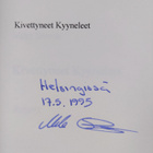 Mika Bruun : Kivettyneet kyyneleet : runoja (signeerattu,... - pikkukuva 3
