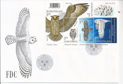 1998 FDC Pöllölintuja