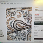 GANT KEY WEST PAISLEY SINGLE DUVET UUSI PUSSILAKANA EGYPTIAN - pikkukuva 3