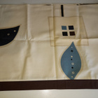Lehtikuvioinen verho kappa noin 50x266cm - pikkukuva 3
