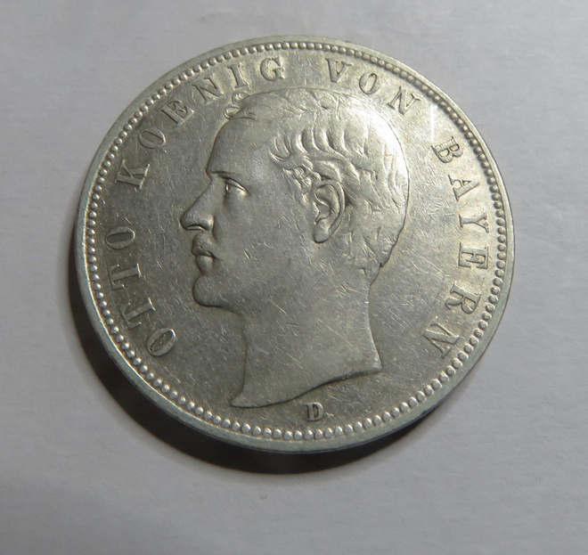 Bavaria 5 mark 1904
