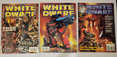 9 kpl vanhoja White Dwarf -lehtiä