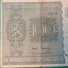SUOMI  10 mk,   Liitt.  B  -v 1945 . katso .kuvaus. - pikkukuva 1