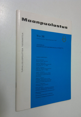 Maanpuolustus N:o 36 : turvallisuuspoliittisia tiedonantoja