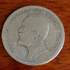 Ruotsin 1 kr hopea kolikko - pikkukuva 1