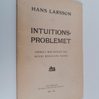 Hans Larsson : Intuitionsproblemet : särskilt med hänsyn ... - pikkukuva 1