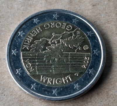 2 € kolikko 2016 Georg Henrik von Wright