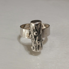 Vintage Design Jalosepot Oy hopea sormus Jase 813H N7 - pikkukuva 1