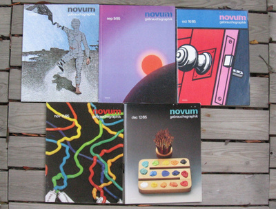 5 x Novum Gebrauchsgraphik 1980-1985