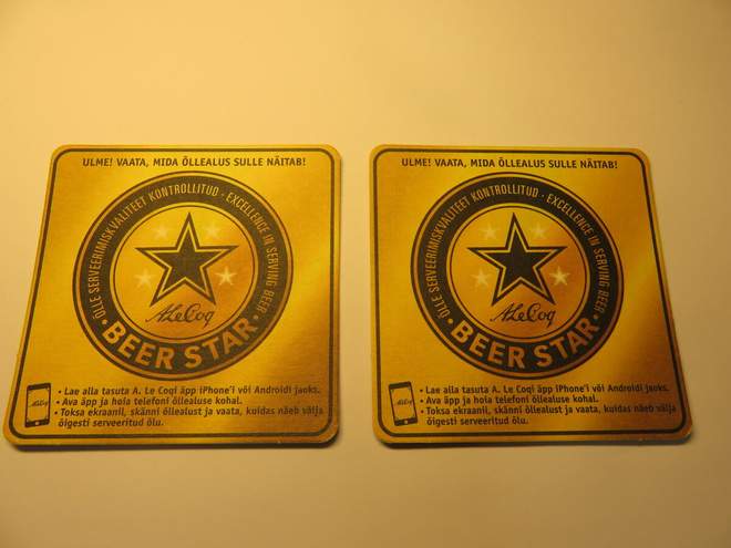 LASINALUNEN  2 KPL  BEER STAR Viro / Eesti  AleCog
