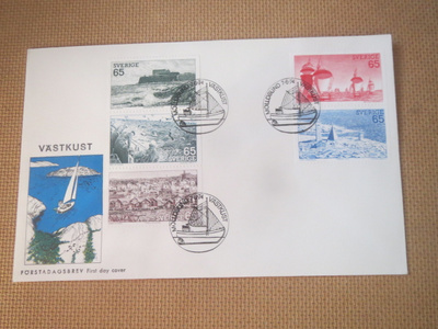 FDC Ruotsi 1974:  länsirannikko