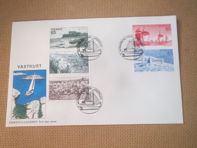 FDC Ruotsi 1974:  länsirannikko