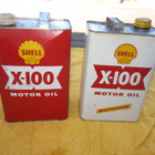SHELL - 2 VANHAA VINTAGE ÖLJYPYTTYÄ - pikkukuva 1