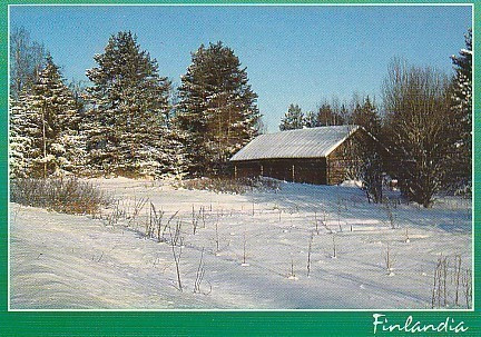 POSTIKORTTI  Maisema, Finlandia-tunnus