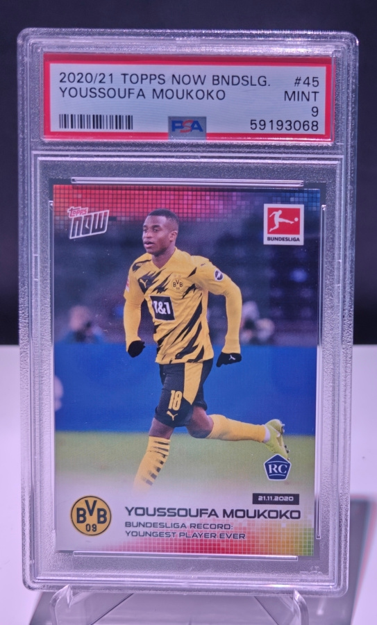 Youssoufa Moukoko Rookie PSA9 Mint Topps Now