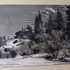 Helsinki, näkymä Eläintarhasta, talvikuva, mv pk, p. 1908 - pikkukuva 1