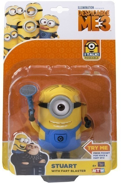 Despicable Me 3: Minion Stuart with Fart Blaster, Äänillä
