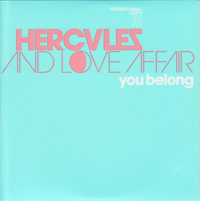 Hercules And Love Affair • You Belong PROMO CD-Single