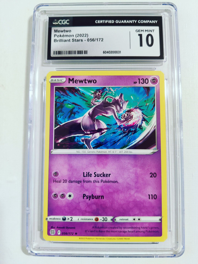 Mewtwo Brilliant Stars 056/172 CGC 10