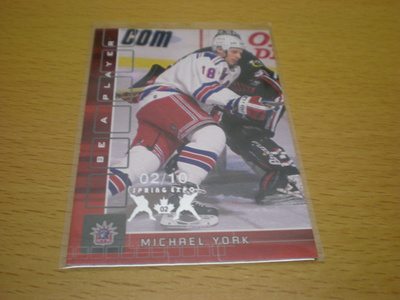 Michael York 2001-02 Be A Player # Memorabilia 18 Spring Ex