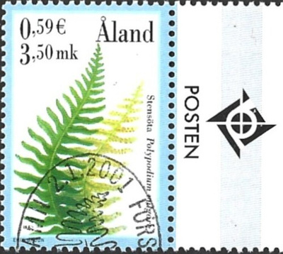 Ål 2001 Itiökasveja 3,50 mk välilöpari logo ** LaPe 189