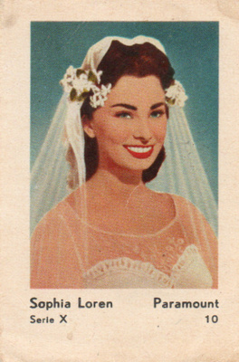 Purkkakuva Hellas  Serie X n:o 10 Sophia Loren.