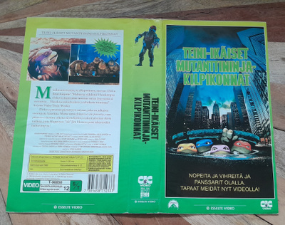 Teini-Ikäiset Mutanttininjakilpikonnat VHS Cover