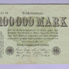 Saksa 100000 Mark Reichsbanknote v.1923 P-91b - pikkukuva 1