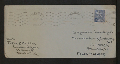 # 22895 # Kirje Hanko > Tanska