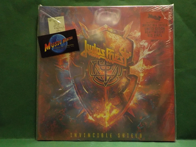 JUDAS PRIEST - INVINCIBLE SHIELD - UUSI "SS" RED VINYLS 2LP+