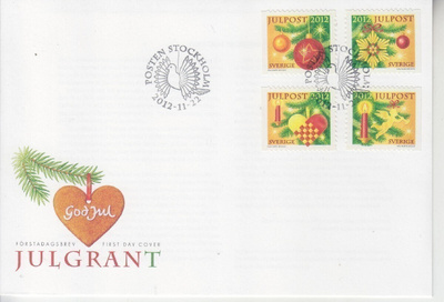 Ruotsi fdc 2012 julgrant