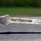 Hopeinen Suojeluskunta lusikka. Pituus - 123 mm. - pikkukuva 3