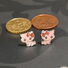 Hopea Hello kitty korvakorut 925 kissa korvakorut - pikkukuva 4