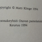 Matti Klinge - Mesimarja, myytti, Mannerheim (nid.) - pikkukuva 3
