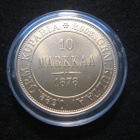 10 markkaa 1878 - kullattu replika - pikkukuva 1