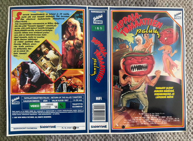 VHS KANSILEHTI : TAPPAJATOMAATTIEN PALUU / THE RETURN OF THE