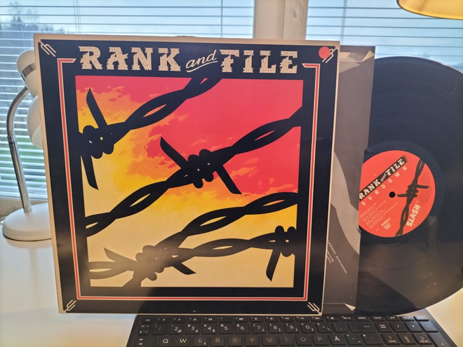RANK AND FILE, Sundown, LP UK -82 HIENO KUNTO !!