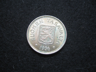 100 markkaa 1956 - hopeaa